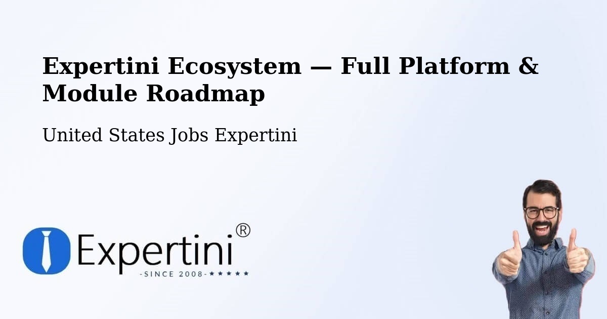 Expertini Ecosystem — Full Platform & Module Roadmap – Lisle